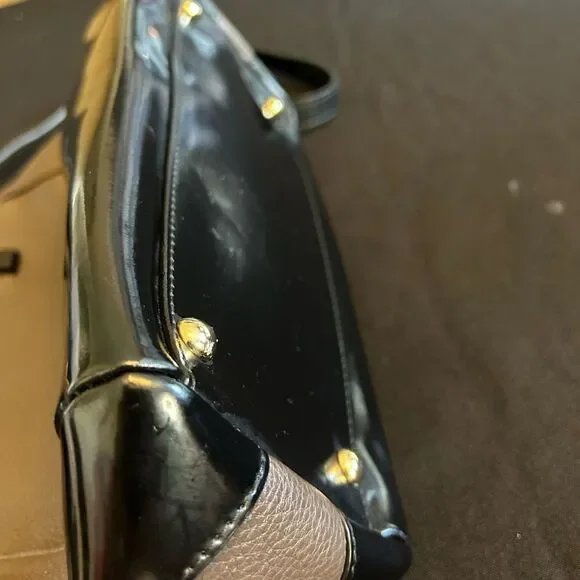 FURLA Leopard Print Black and Brown Handbag Good Condition - Picture 12 of 12